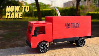 How to Make RC Fire Truck - DIY Remote Control Truck