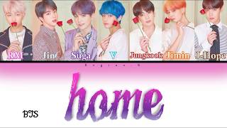 BTS -  HOME (Color Coded Rom/Eng/Albanian Lyrics)