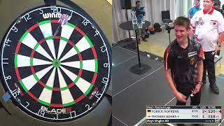 Yorick Hofkens (GER) vs. Thomas Banks (ENG) - WDF Europe Cup Youth 2023 - Boys Singles Final