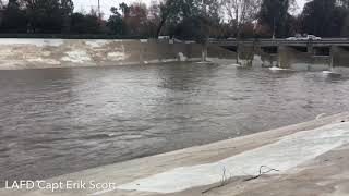 LAFD PIO Provides Simple Yet Important LA River Safety Tips, Los Feliz; 1/14/19