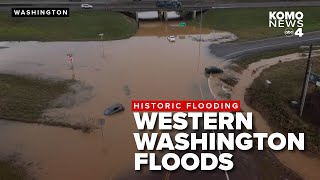 Severe flooding in western Washington leads to evacuations, closed roads, and damage