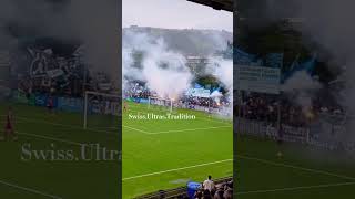 FC Zürich fans away in Zug for the Swiss Cup game against FC Zug.-(18.08.2024)