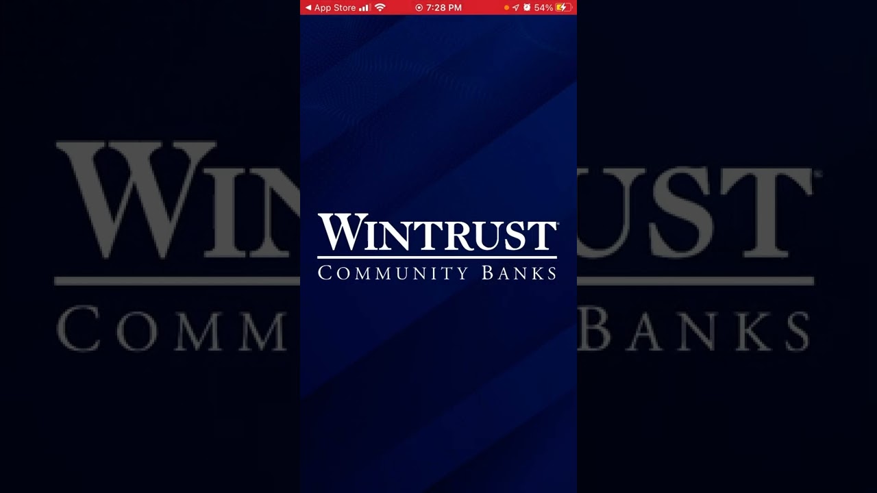 Wintrust Community Banks App - How To Create An Account? - YouTube