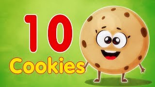 10 Cookies - Learning Numbers | Nursery Rhymes Kids & Baby Songs