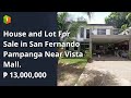 House and Lot For Sale in San Fernando Pampanga Near Vista Mall.