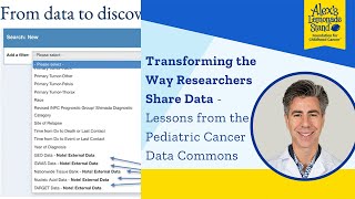 Transforming the Way Researchers Share Data   Lessons from the Pediatric Cancer Data Commons
