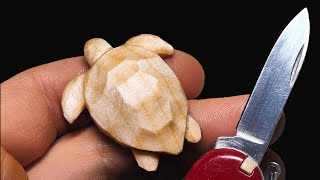 Whittle a Sea Turtle | Step-By-Step Beginner Tutorial