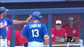 NYM@WSH Asdrubul Cabrera ejected takes his time