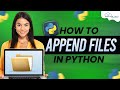 How to Append Files in Python | Python Tutorial - Python Full Course For Beginner