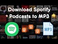 Download Spotify Podcasts to MP3 - Freely Playback on Any Portable Devices