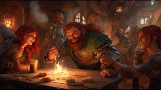 Beautiful Medieval Fantasy Tavern, Medieval Inn | Fantasy Music and Ambience Cozy