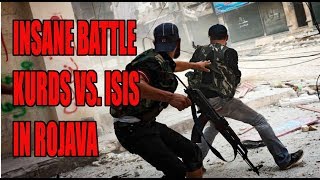 INSANE GUN BATTLE. KURDS VS, ISIS \u0026 TURKEY IN ROJAVA WAR SYRIA