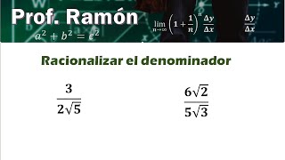 Racionalizar el denominador