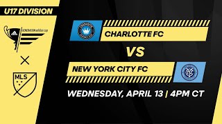 U17 GA Cup: Charlotte FC vs New York City FC | April 13, 2022 | FULL GAME