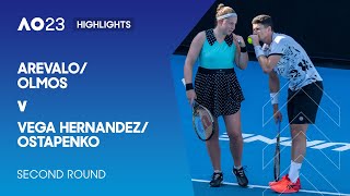 Arevalo/Olmos v Vega Hernandez/Ostapenko Highlights | Australian Open 2023 Second Round