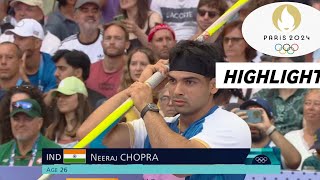 Neeraj Chopra Athletics Men's Javelin Throw Full Highlights 2024 | Olympic 2024 Live