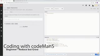 (Archived) Codewars 8 kyu Beginner - Reduce but Grow JavaScript