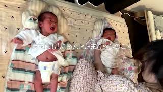 双子の同時泣き！ママ争奪戦