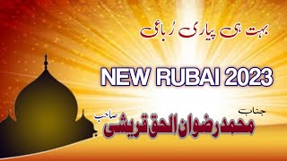New Sallo Alihe Wa Aalihi Naat Urdu Rubai By Rizwan ul Haq Qureshi | Beautiful Voice Rubai 2023