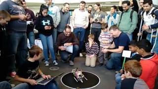 Nodebots AU Sumobot fight 2016