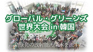 グローバルグリーンズ世界大会 in 韓国   福島原発の放射能汚染水を流すな