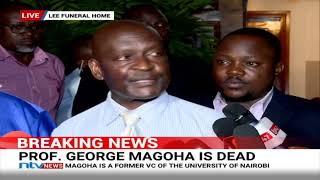 Magoha's colleague Prof. Walter Mwanda recounts the former CS's last moments