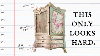 EASY French Provincial dollhouse miniature makeover