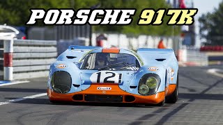 Porsche 917k Gulf - racing at the Nürburgring 2018