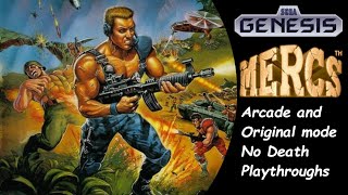 Mercs (Sega Genesis) | Arcade and Original Mode | 1CC No Death Playthrough