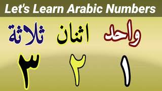 Arabic Numbers 1 To 10 | Learn Arabic Numbers  | Learn basic Arabic grammar rules | salafacademy