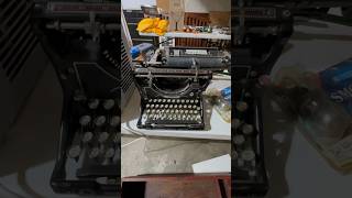 Underwood typewriter testing. This piece is in great shape and moves freely at the age of about 100.