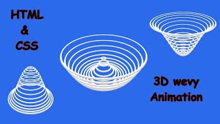 3D CSS Wavy Circle Loader Animation Effects Using HTML and CSS Only | css Animation beginners