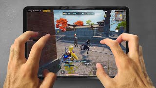 iPad Mini 7 Handcam 🔥| 4 Finger claw / PUBG Gameplay/Test Gyro ❤️ FHD+60FPS