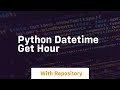 python datetime get hour
