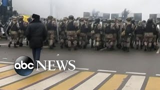 Protests erupt in Kazakhstan over fuel prices l ABC News