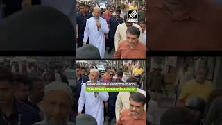 Telangana polls: AIMIM Prez Owaisi holds door-to-door campaign at Nampally constituency in Hyderabad