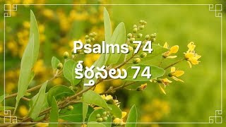 Telugu Bible |  Audio | Psalm 74 | పరిశుద్ధ గ్రంథము | కీర్తనలు 74 | Sravanthi Samson | Sunil Solomon