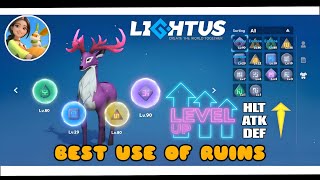 Lightus -upgrade your partners using ruins