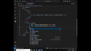 DAY 9 PROJECT 9 | BASIC CALCULATOR USING SWITCH CASE | JAVASCRIPT