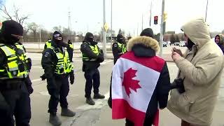 Key U.S.-Canada bridge being cleared of protesters