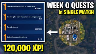 Complete ALL WEEK 0 QUESTS in a Single Match! - Fortnite