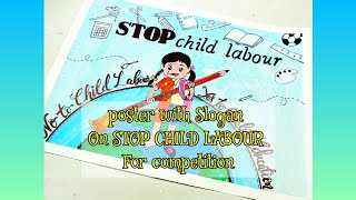 World Day Against Child Labour Drawing / Stop Child Labour Poster Drawing /Child Labour Drawing easy