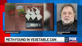 Deputies: Anderson Co. man arrested after disguising meth in vegetable can