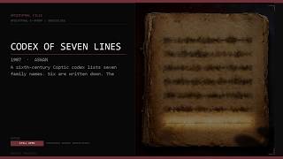 The Name That Was Never Written | Apocryphal File 004 | ORIGIN PROTOCOL