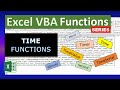 Excel VBA Functions: Time Functions