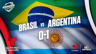 Highlights & Goles: Brasil vs. Argentina 0-1 | Telemundo Deportes