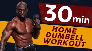 30 Minute Home Dumbbell Workout - Building Muscle After 40