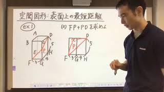 （公立高校入試数学）立体図形：表面の最短距離