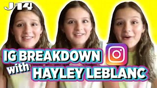 Hayley LeBlanc Reacts to Old Instagram Pics With David Dobrik & More | IG Breakd