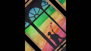 Amazing Art Shorts #14 Rainbow Sky #art #artist #love #youtube #shorts #youtubeshorts #trending #her